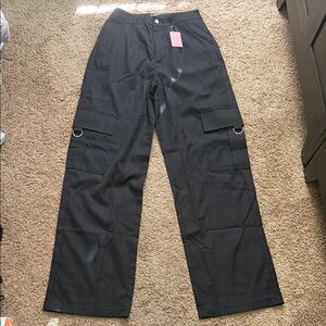 PLT | NWT Black Cargo Pants